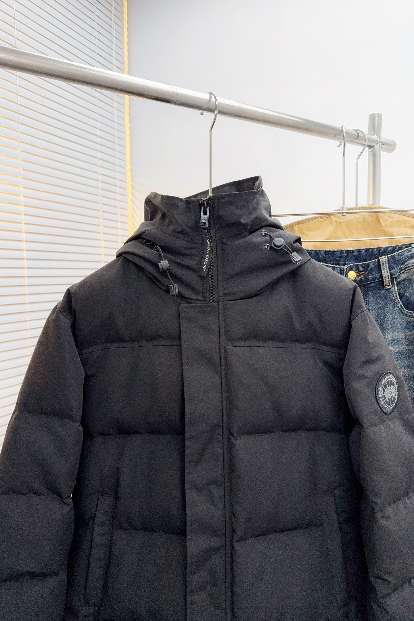 Canada Goose Couple Down Jacket White Duck Down Black S-m-l-xl-xxl