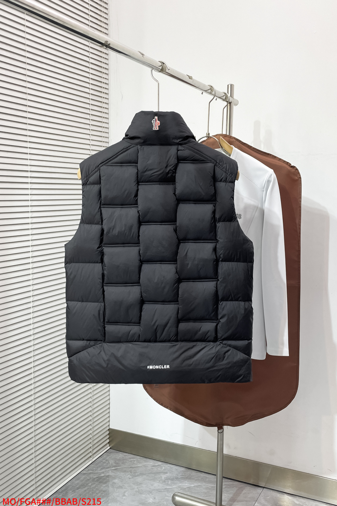 Moncler Down Vest White Duck Down Black S-m-l-xl