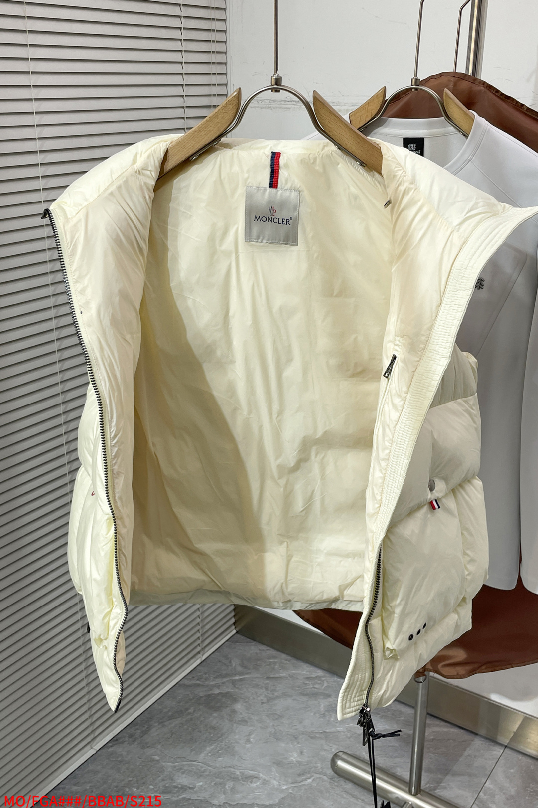 Moncler Down Vest White Duck Down Black S-m-l-xl