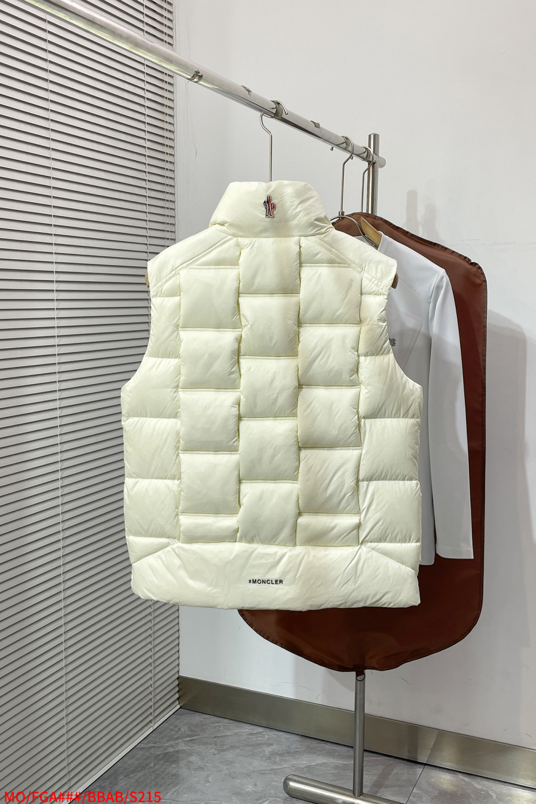 Moncler Down Vest White Duck Down Black S-m-l-xl