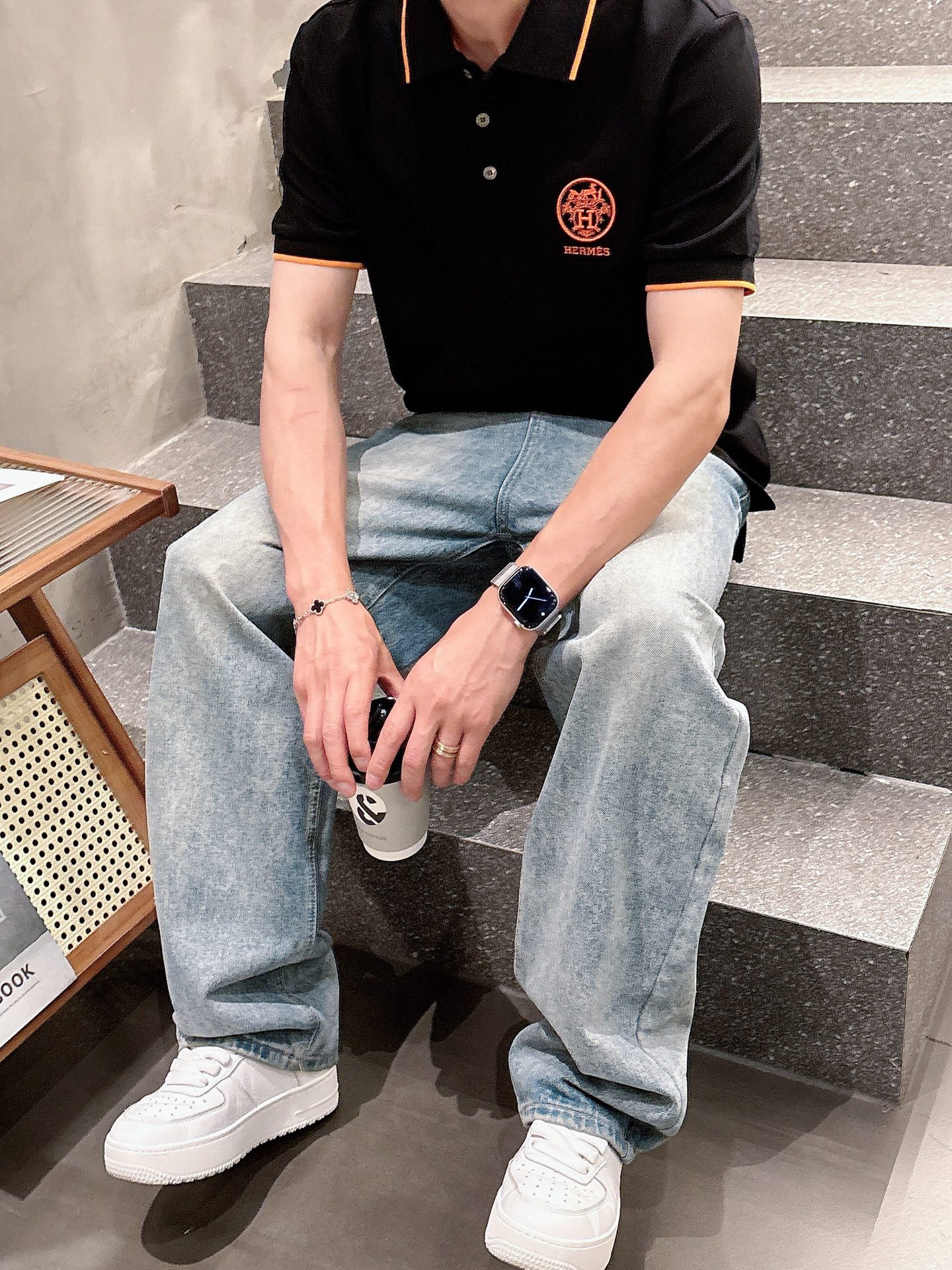 Hermès Basic Clothing Cotton Black M-l-xl-xxl