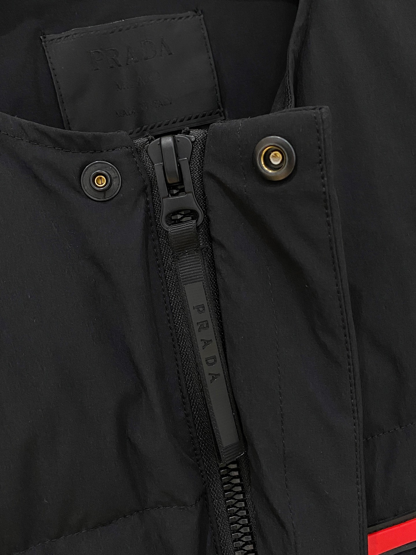 Prada Vest Goose Down Black S-m-l-xl
