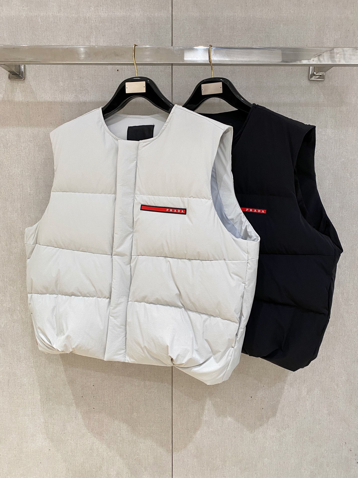 Prada Vest Goose Down Black S-m-l-xl