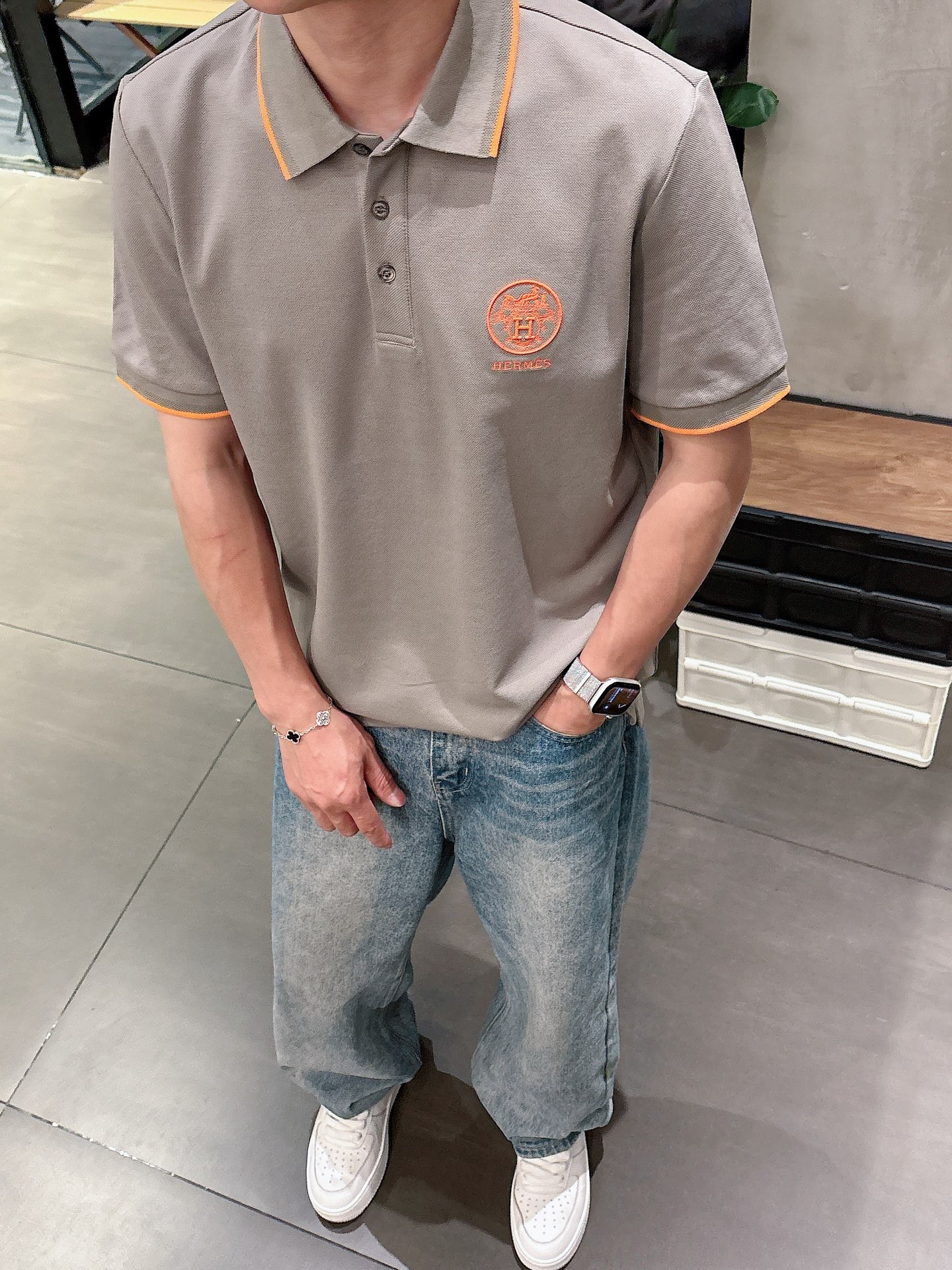 Hermès Basic Clothing Cotton Black M-l-xl-xxl
