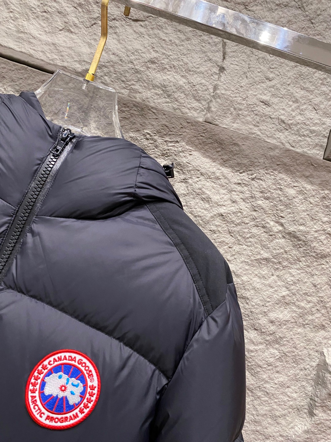 Canada Goose Couple Down Jacket Black Hooded S-l