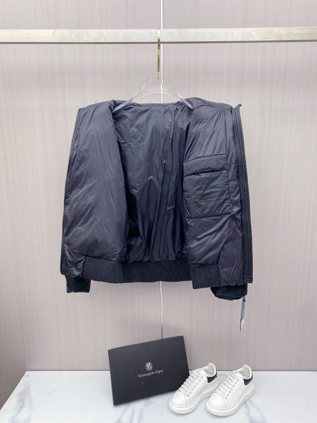 Dior Down Jacket White Duck Down Black L