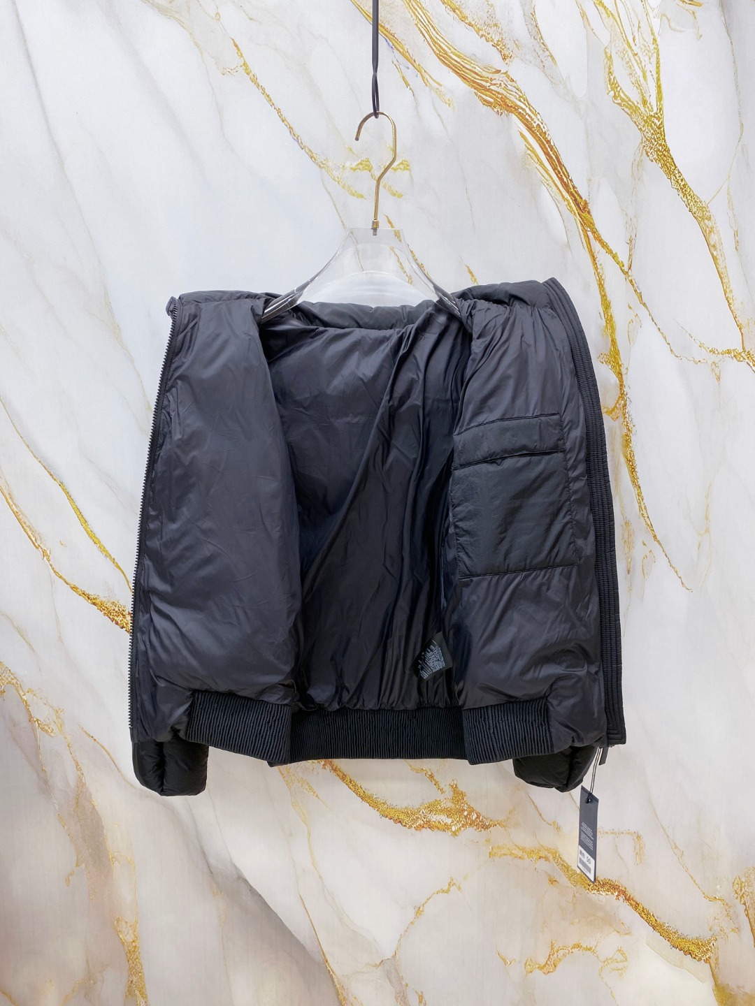 Dior Down Jacket White Duck Down Black L