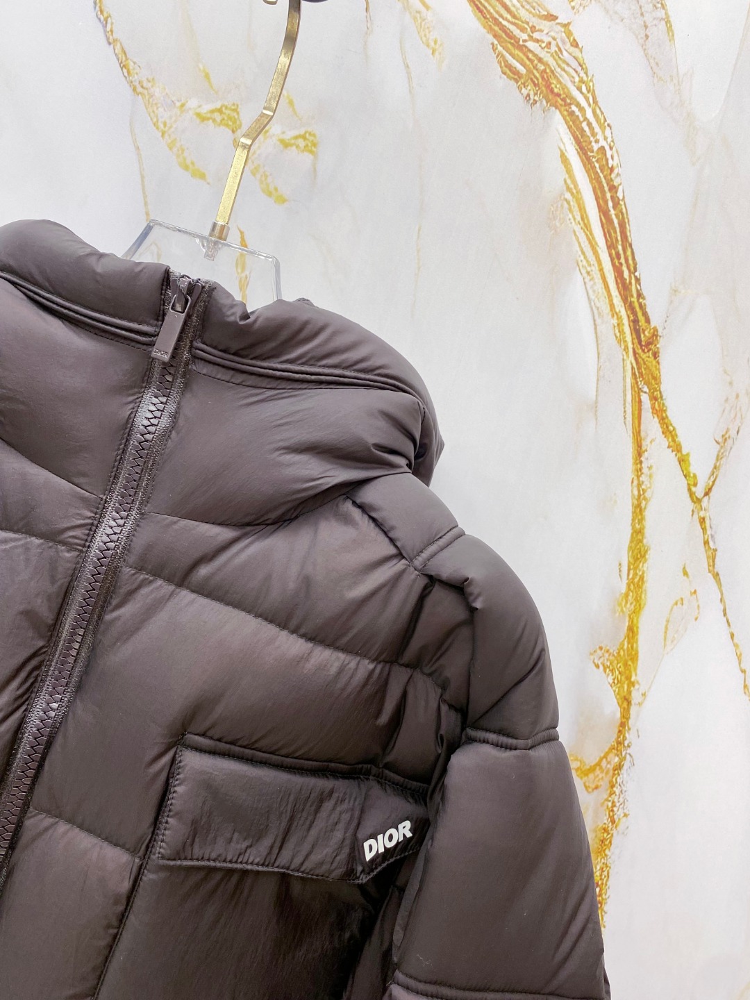 Dior Down Jacket White Duck Down Black L