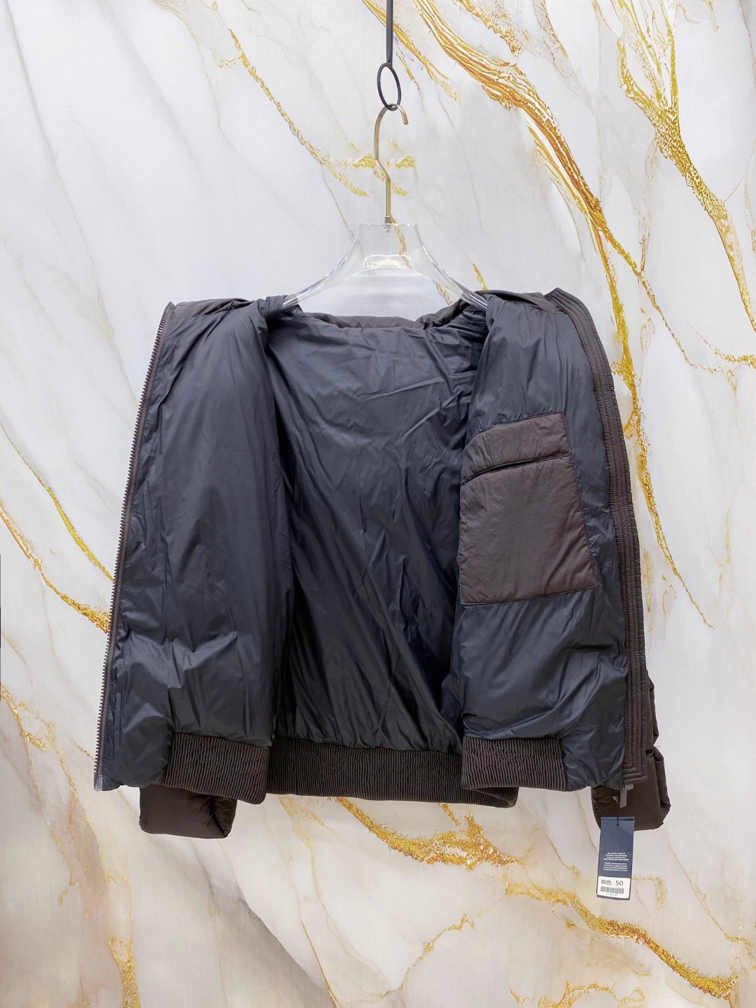 Dior Down Jacket White Duck Down Black L