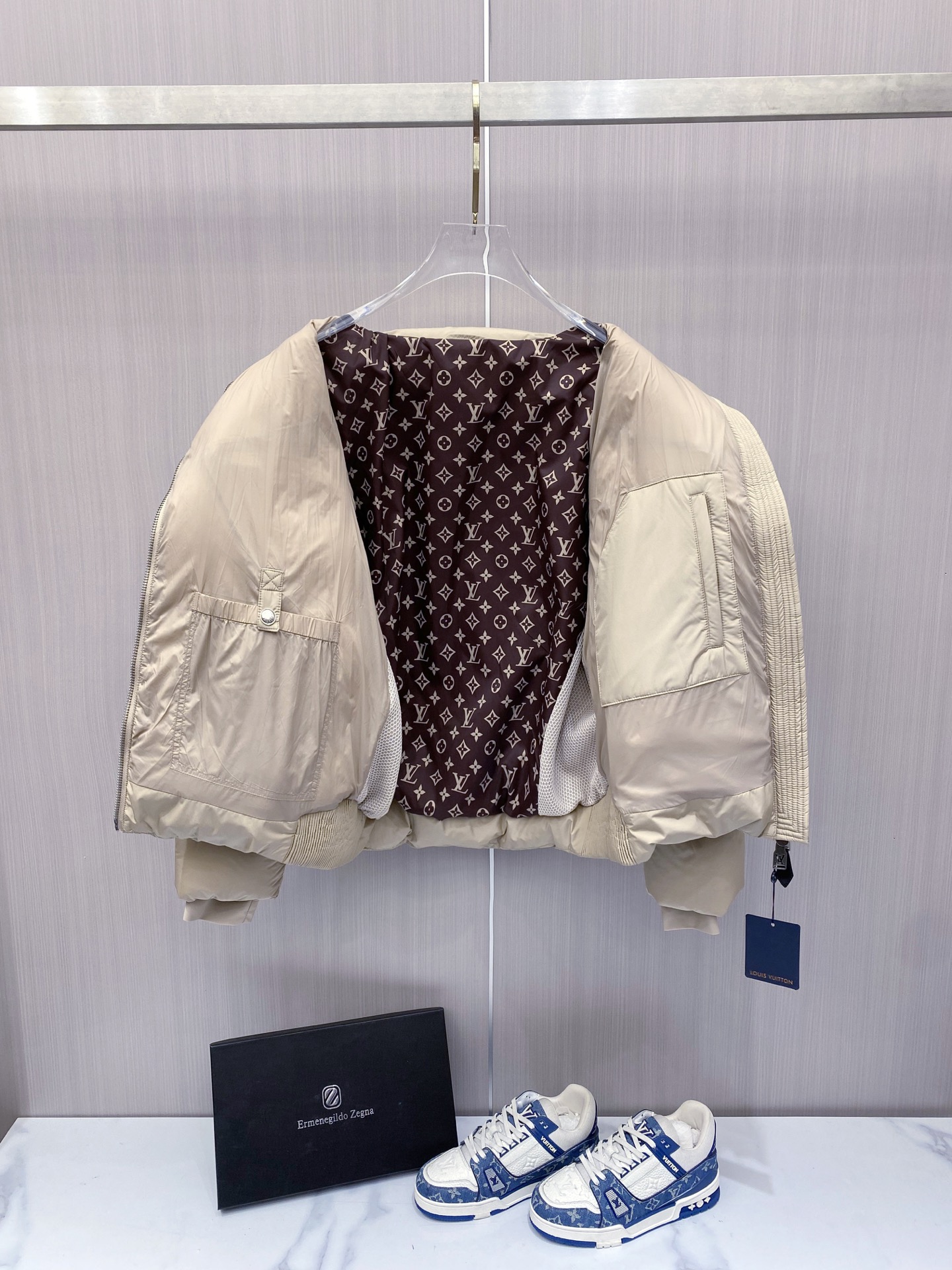 Louis Vuitton Couple Down Jacket White Duck Down M-l-xxxl