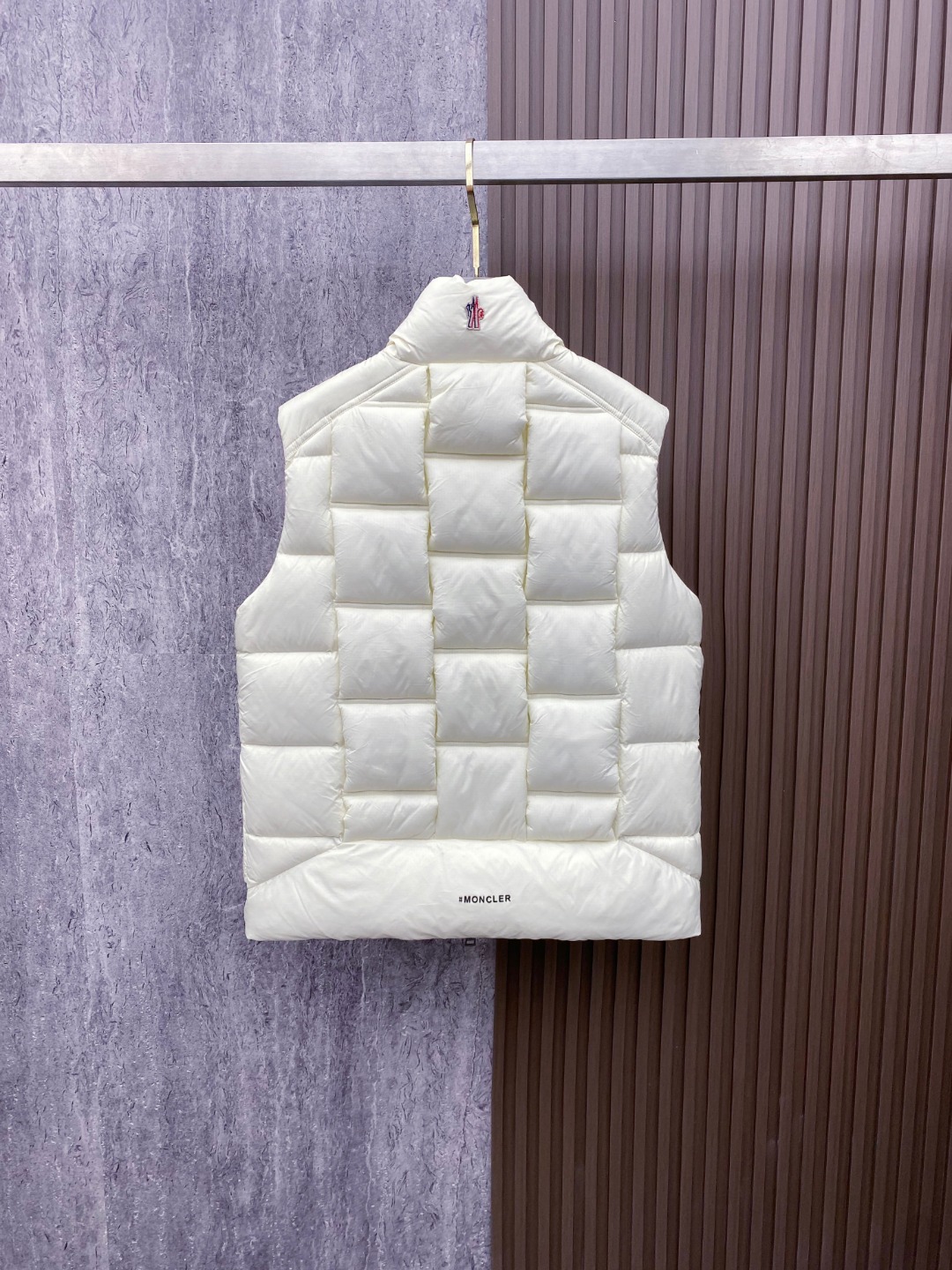 Moncler Down Vest White Duck Down Black M-l