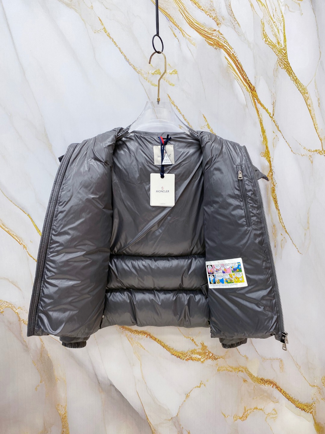 Moncler Basic Clothing White Duck Down M-l