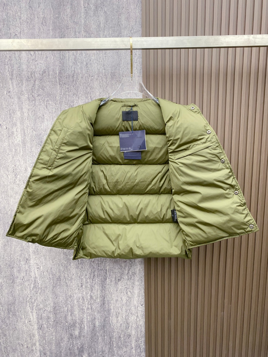 Prada Down Vest White Duck Down 56