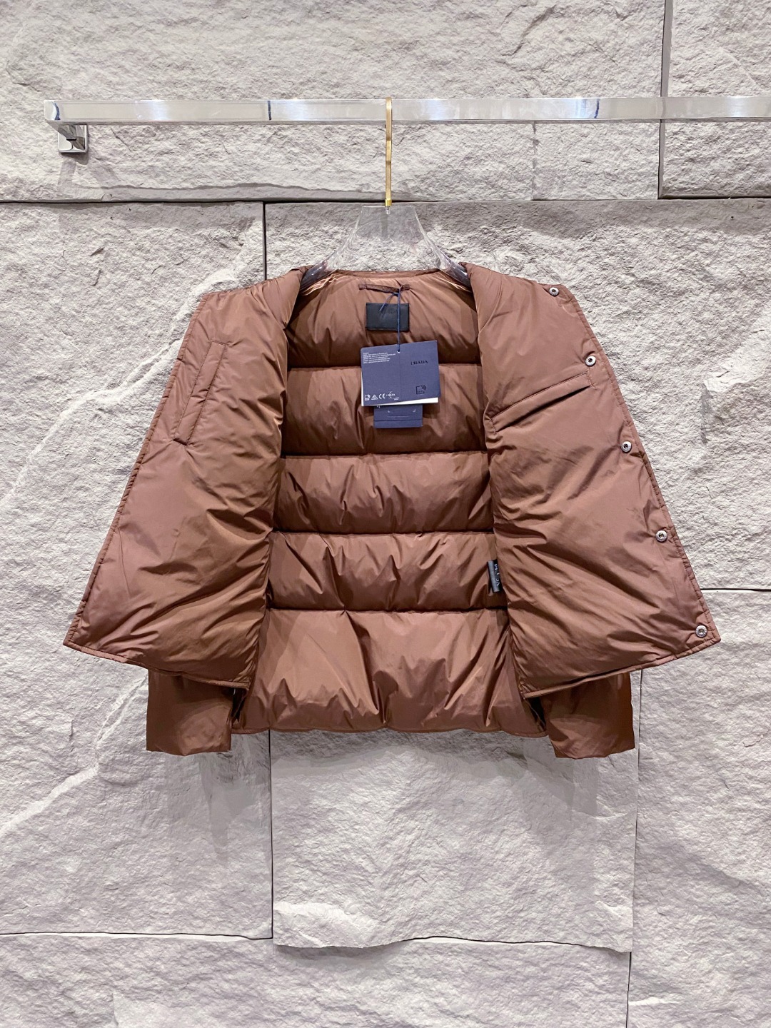 Prada Down Jacket White Duck Down 56