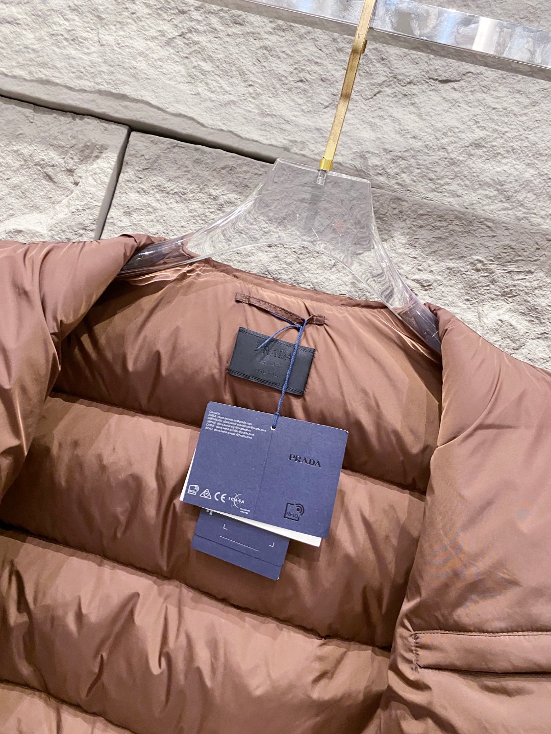 Prada Down Jacket White Duck Down 56