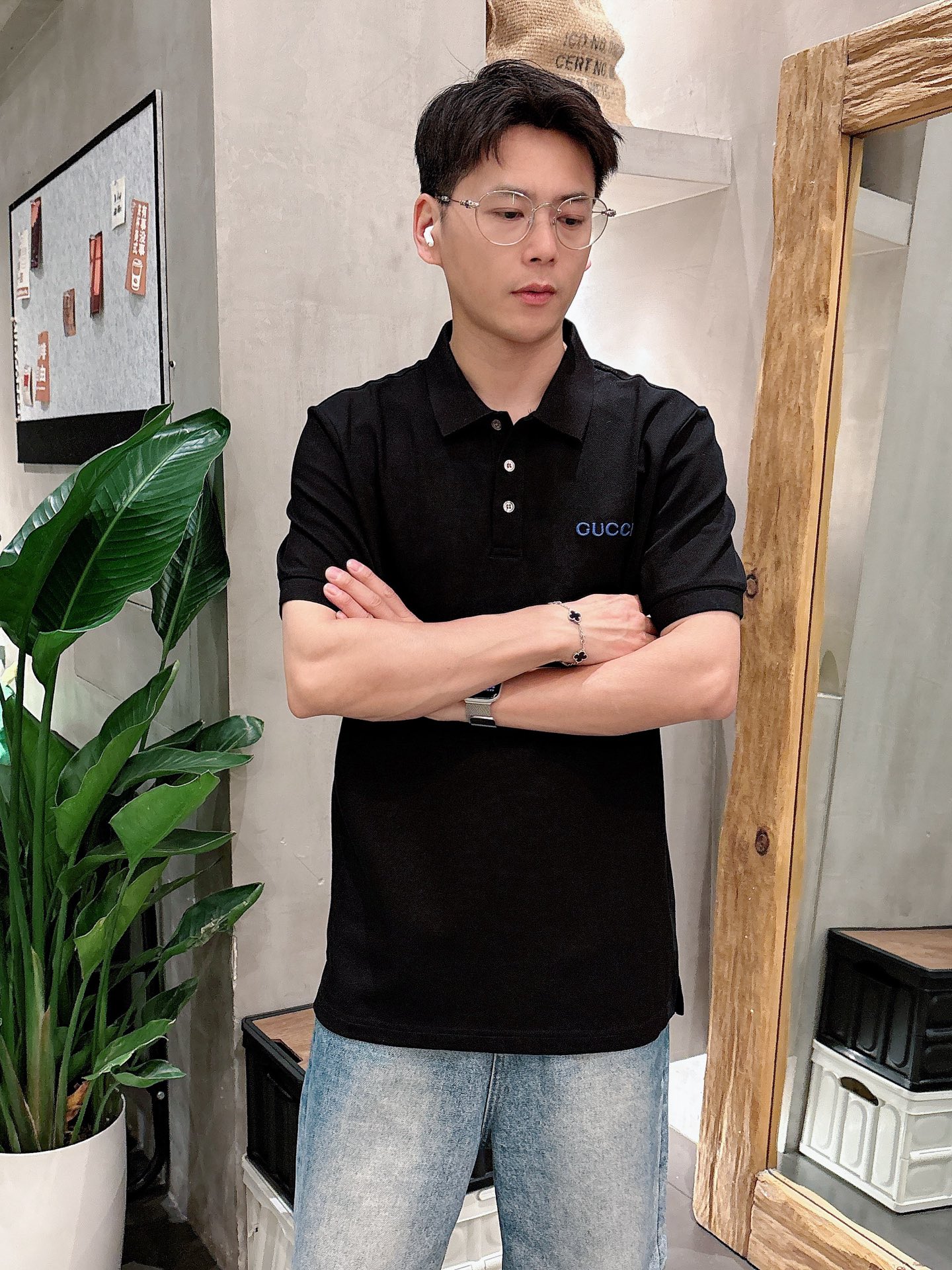 Gucci Basic Clothing Cotton Black M-l-xl-xxl
