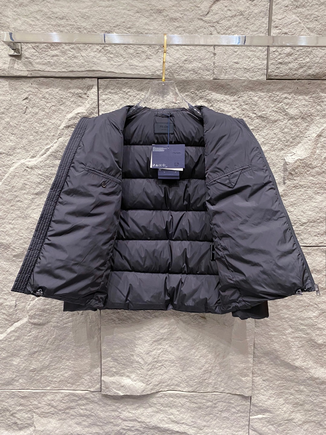 Prada Down Jacket White Duck Down 56