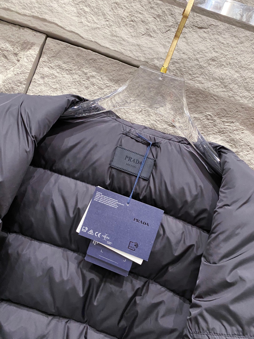 Prada Down Jacket White Duck Down 56