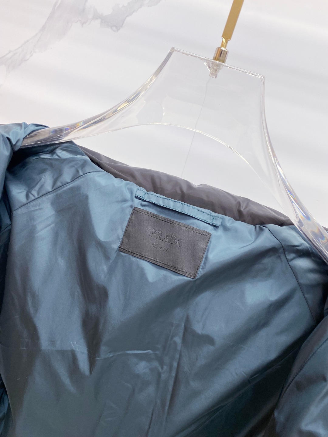 Prada Down Jacket Black Hooded L