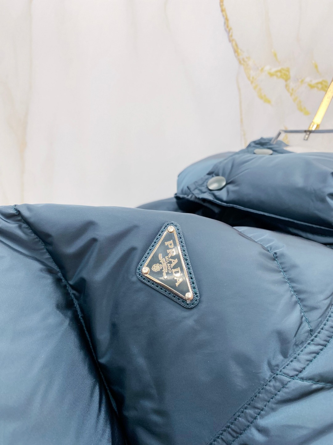 Prada Down Jacket Black Hooded L