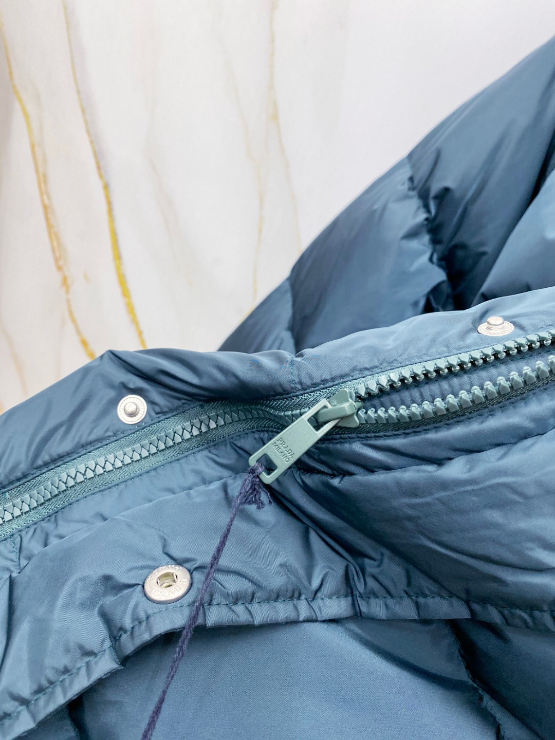 Prada Down Jacket Black Hooded L