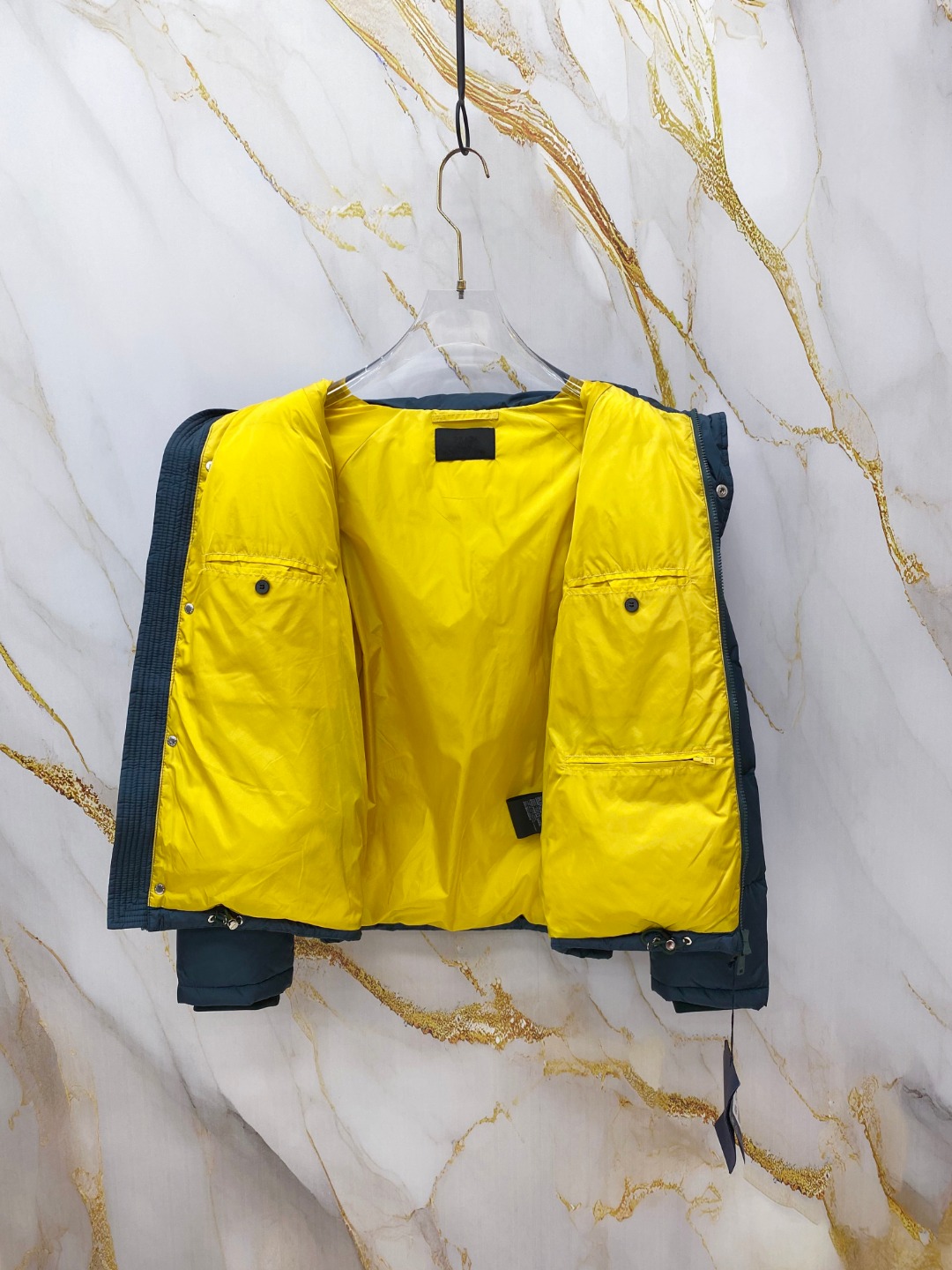 Prada Down Jacket Black Hooded L