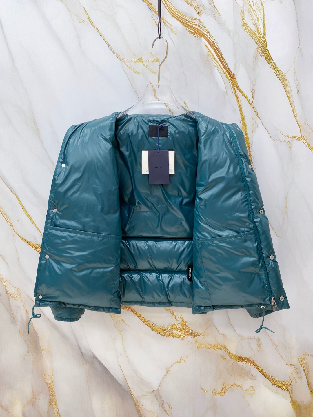 Prada Down Jacket White Duck Down 56