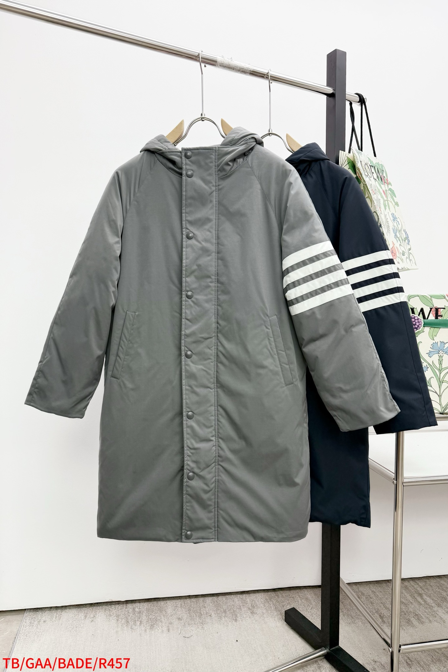Thom Browne Down Jacket Gray M