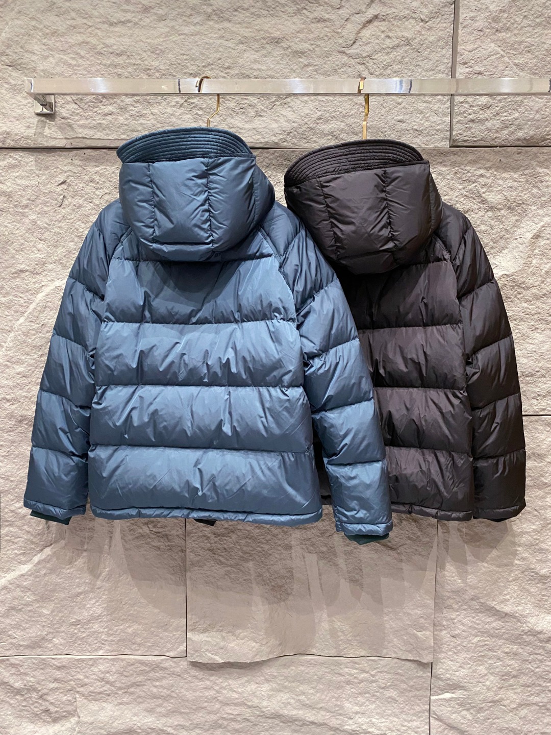 Prada Down Jacket Black Hooded L