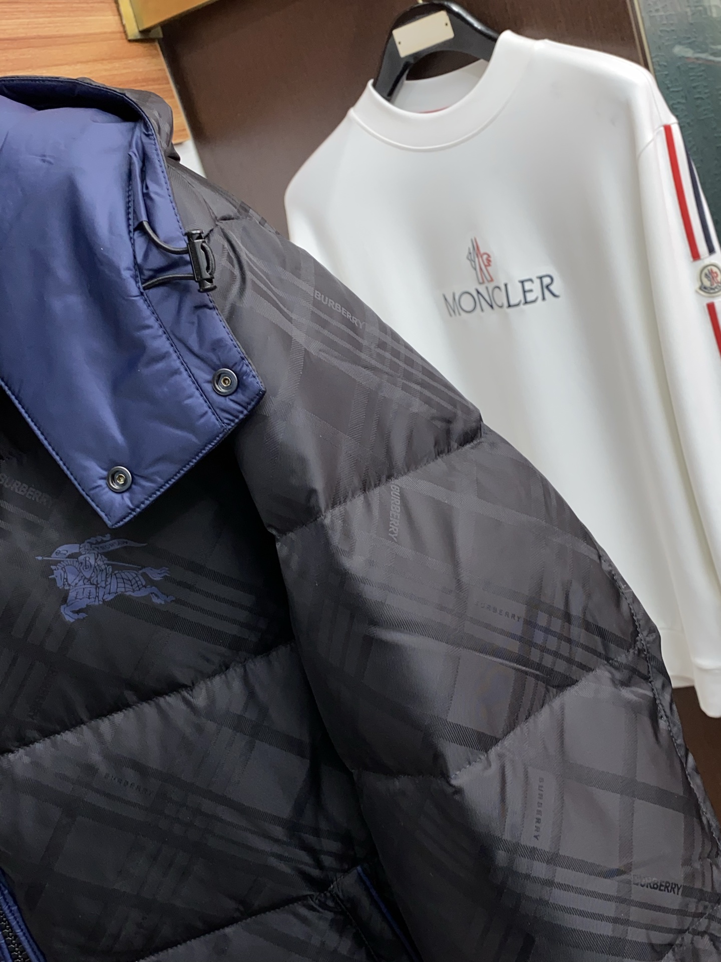 Burberry Couple Down Jacket White Duck Down M-xl