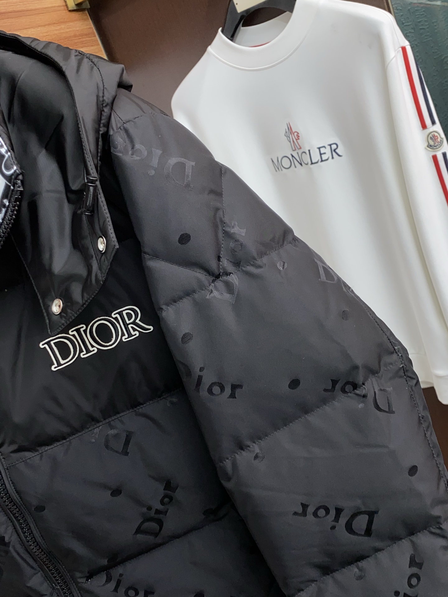 Dior Couple Down Jacket White Duck Down M-xl