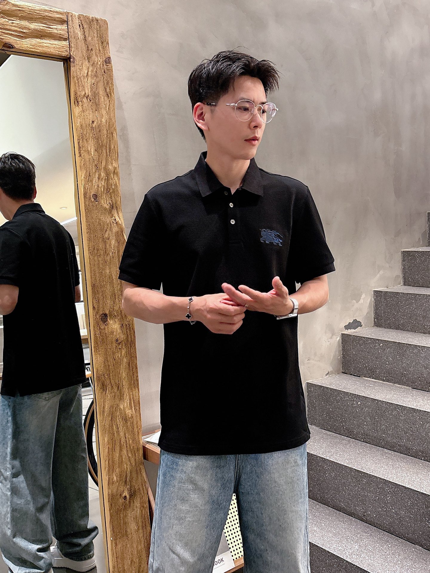 Burberry Basic Clothing Cotton Black M-l-xl-xxl