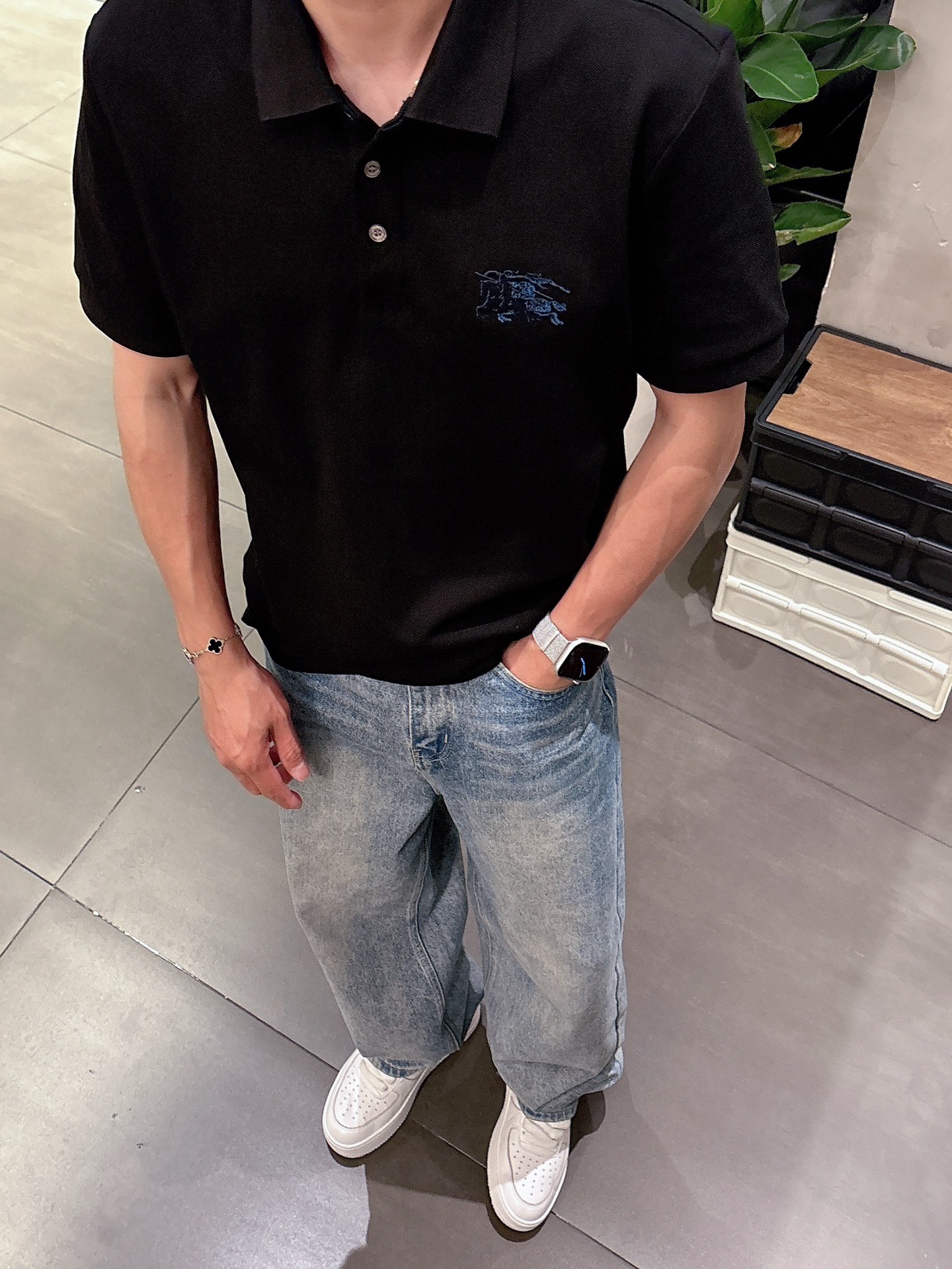 Burberry Basic Clothing Cotton Black M-l-xl-xxl