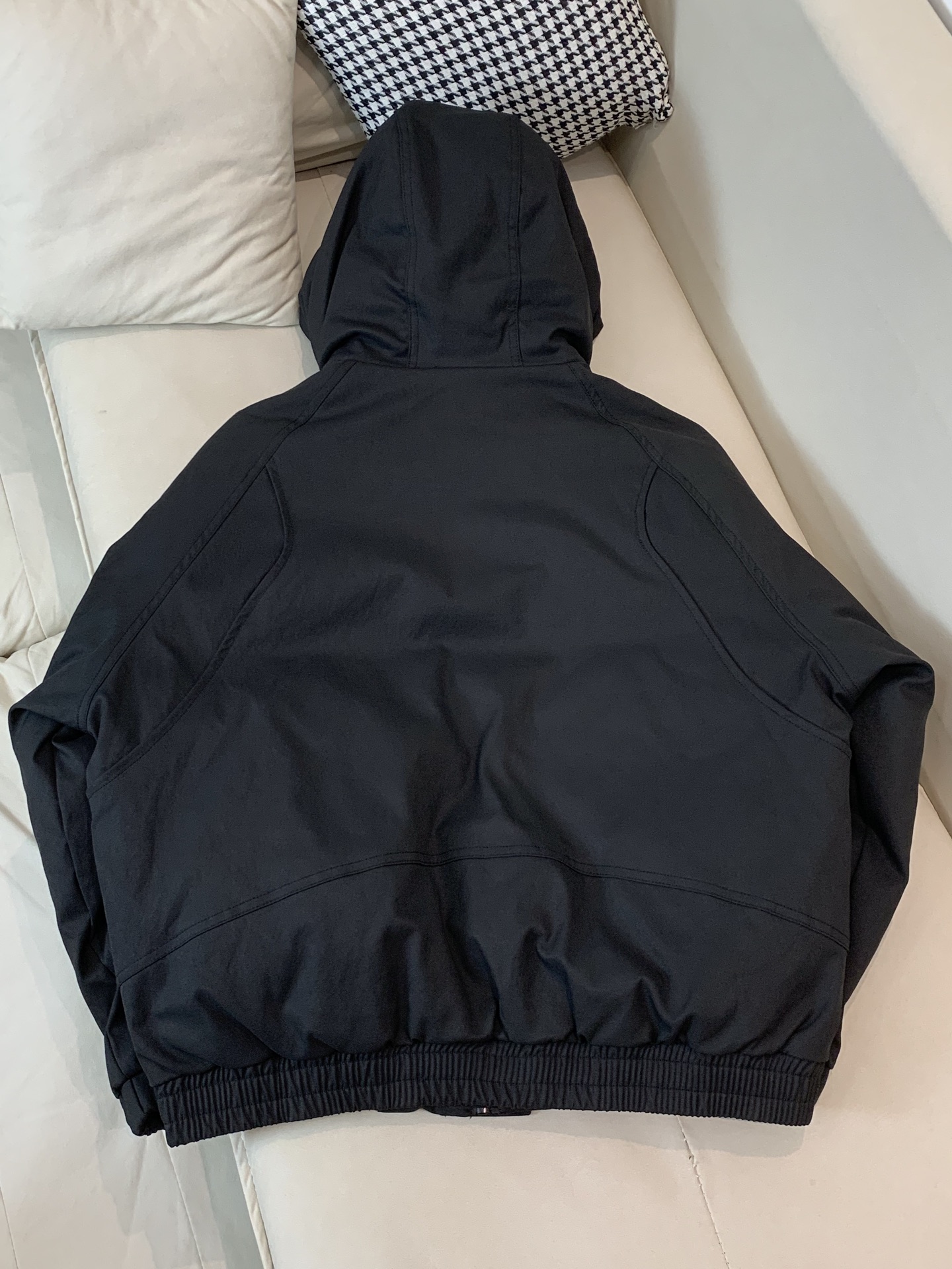 Prada Down Jacket Goose Down Black S-m-xl