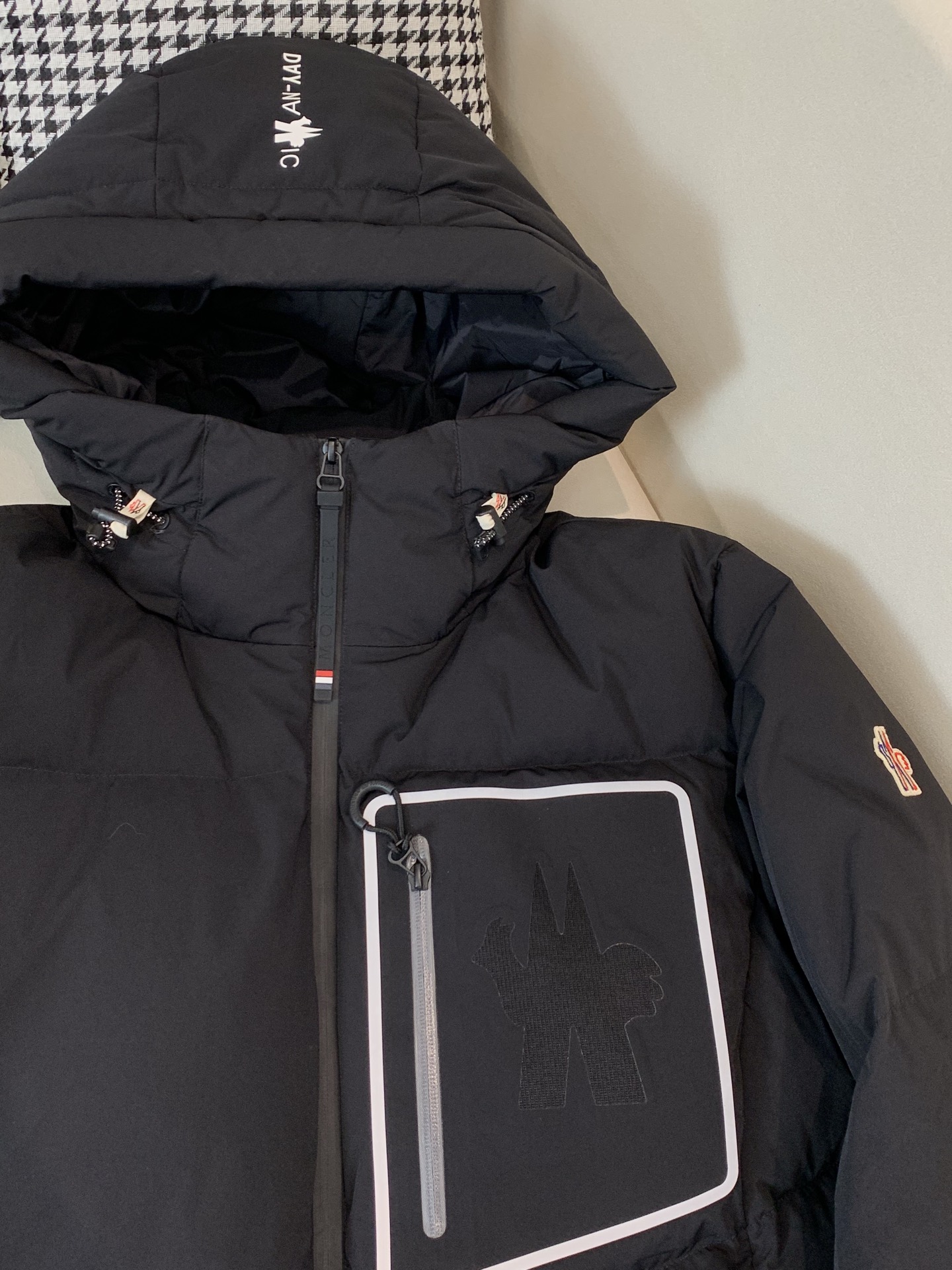 Moncler Male Down Jacket Black Hooded S-m-l