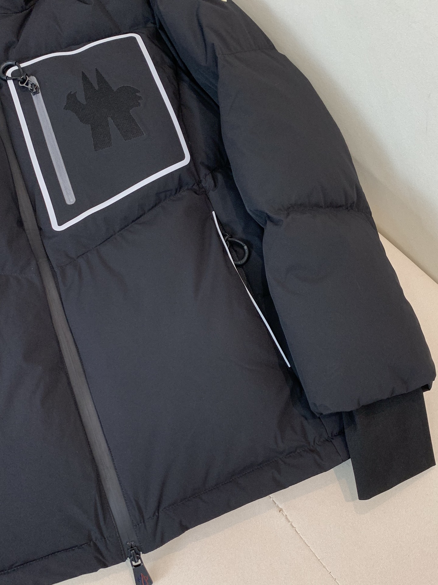 Moncler Male Down Jacket Black Hooded S-m-l