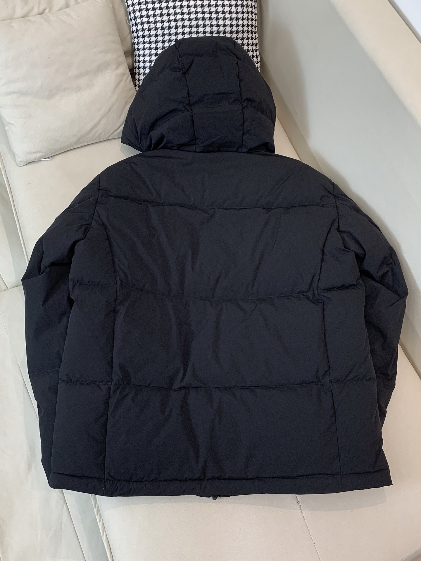 Moncler Male Down Jacket Black Hooded S-m-l