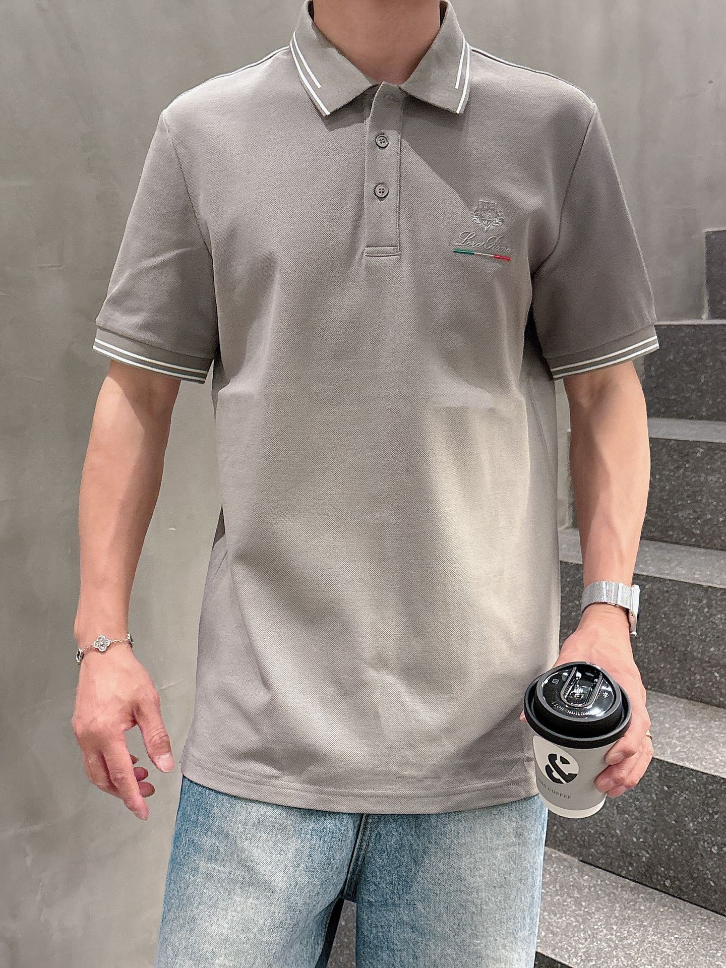Loro Piana Basic Clothing Cotton Black M-l-xl-xxl