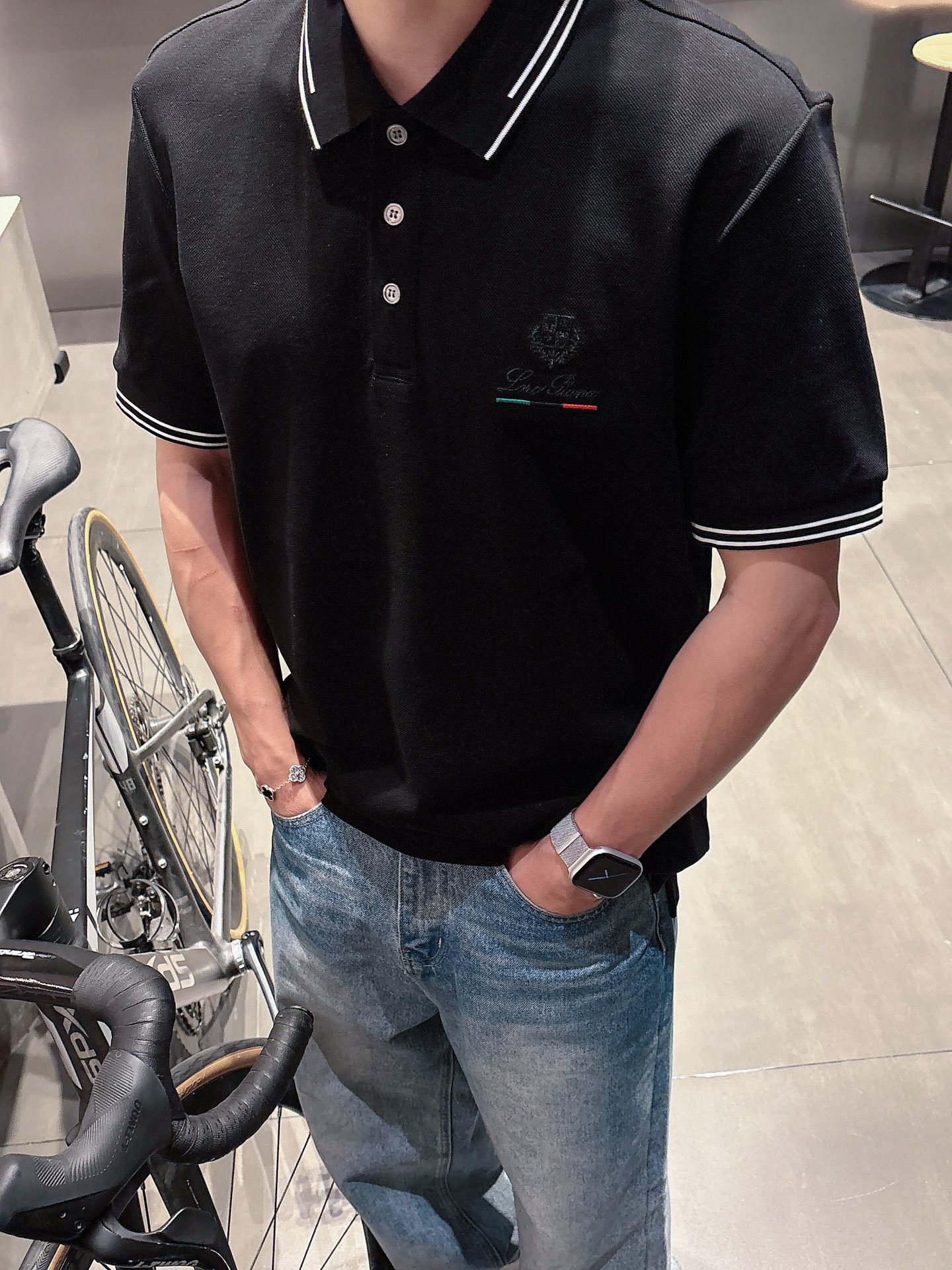 Loro Piana Basic Clothing Cotton Black M-l-xl-xxl