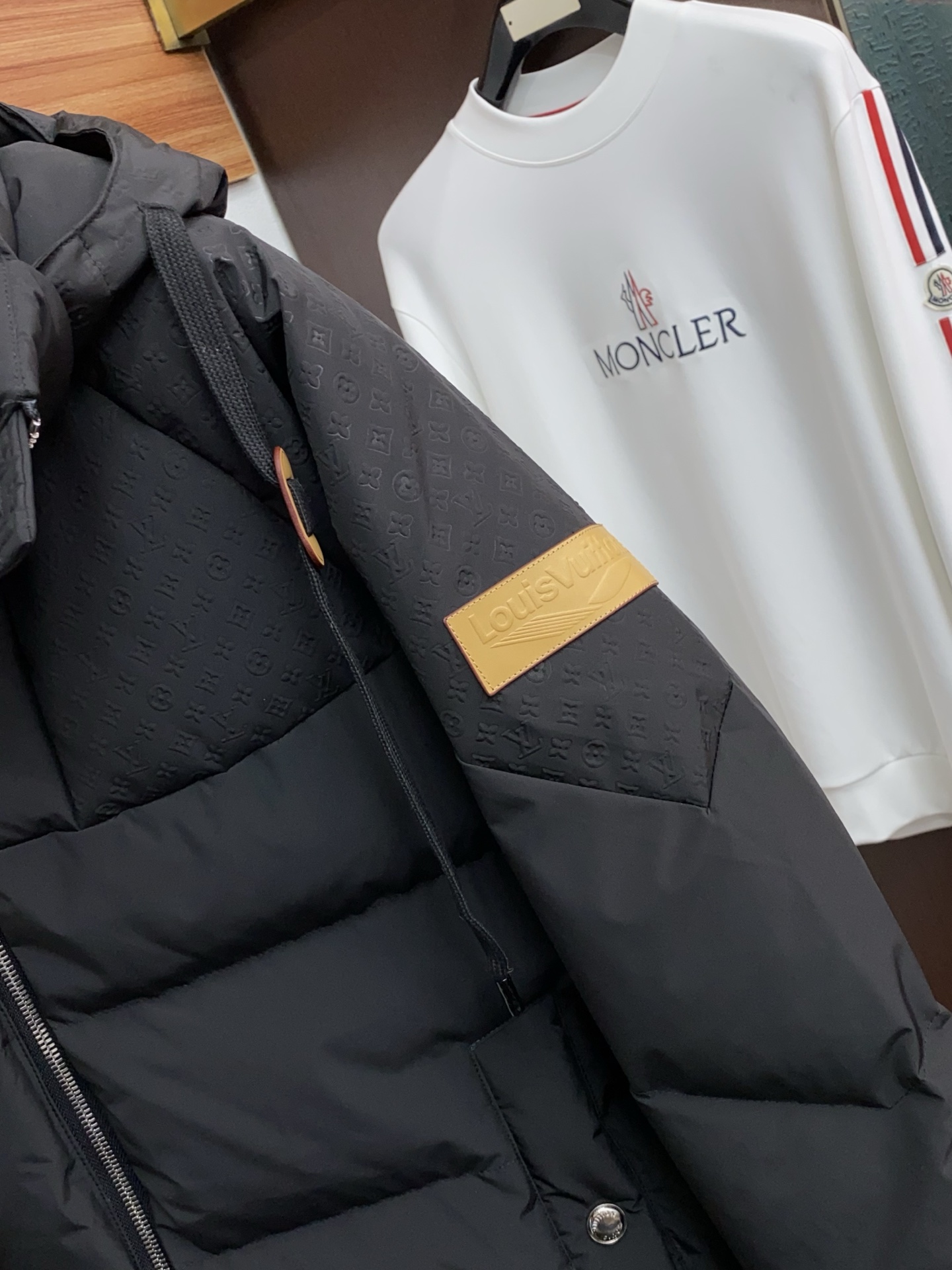 Louis Vuitton Couple Down Jacket White Duck Down M-xl