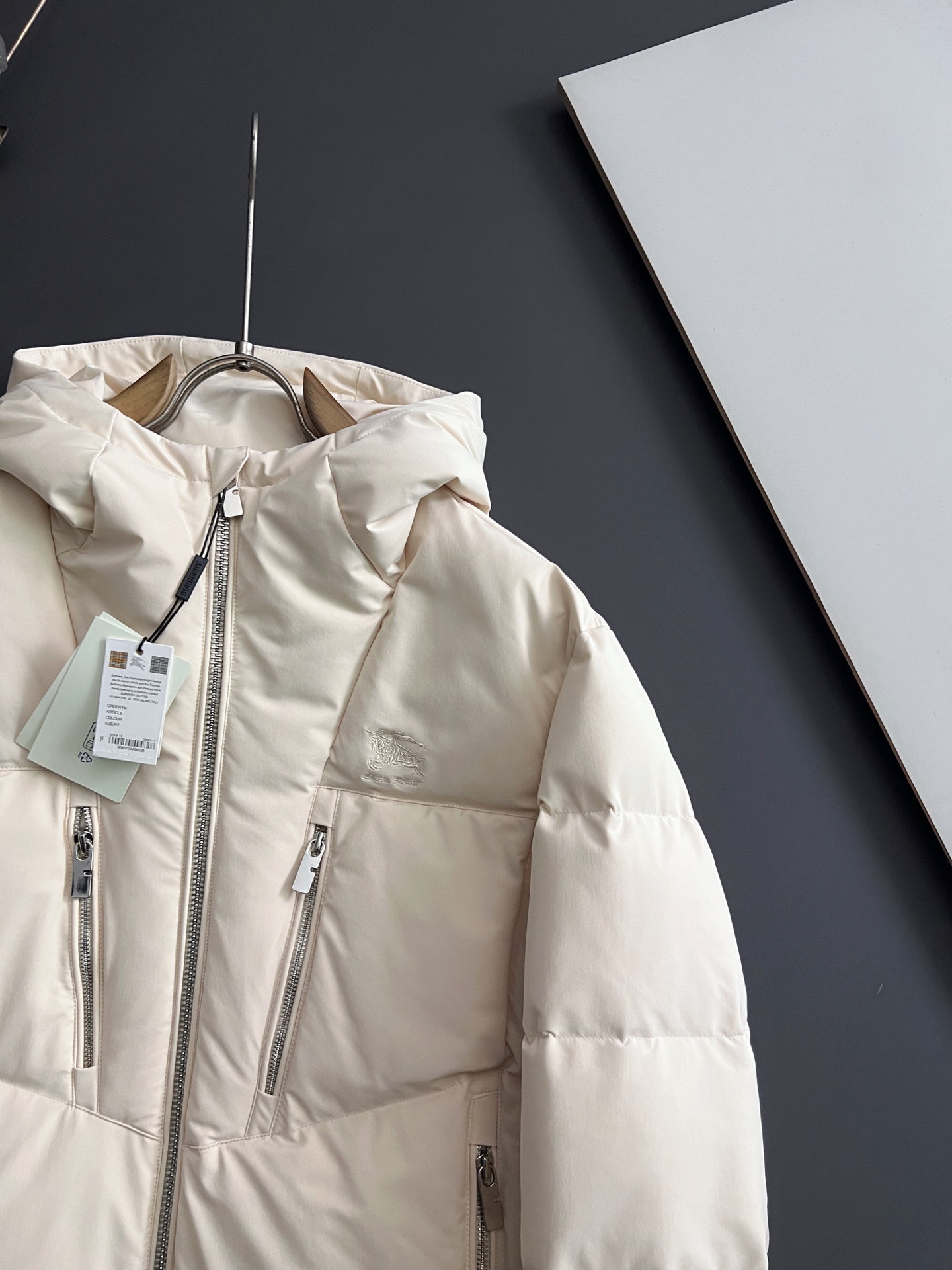 Burberry Down Jacket White Duck Down
