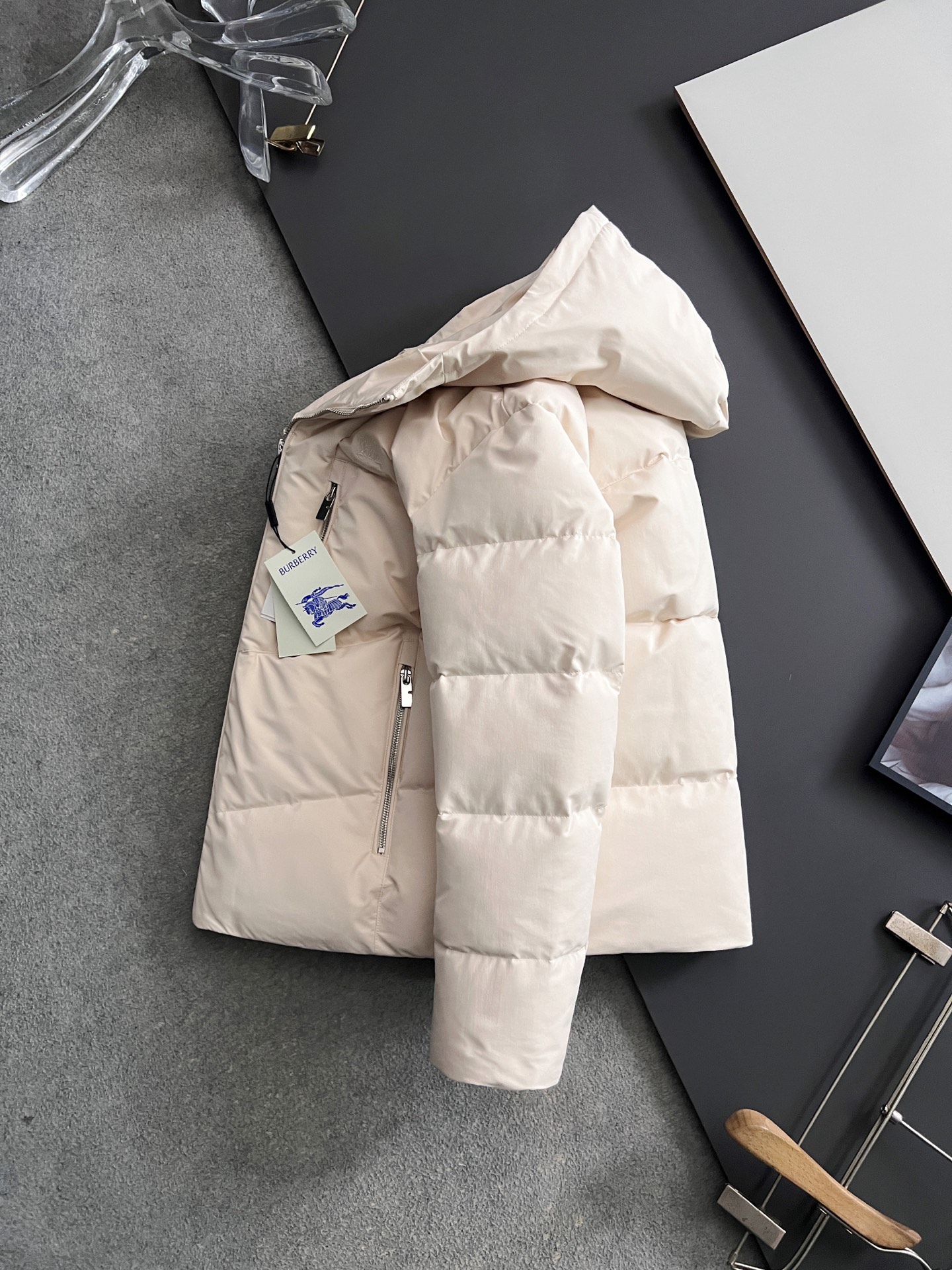 Burberry Down Jacket White Duck Down
