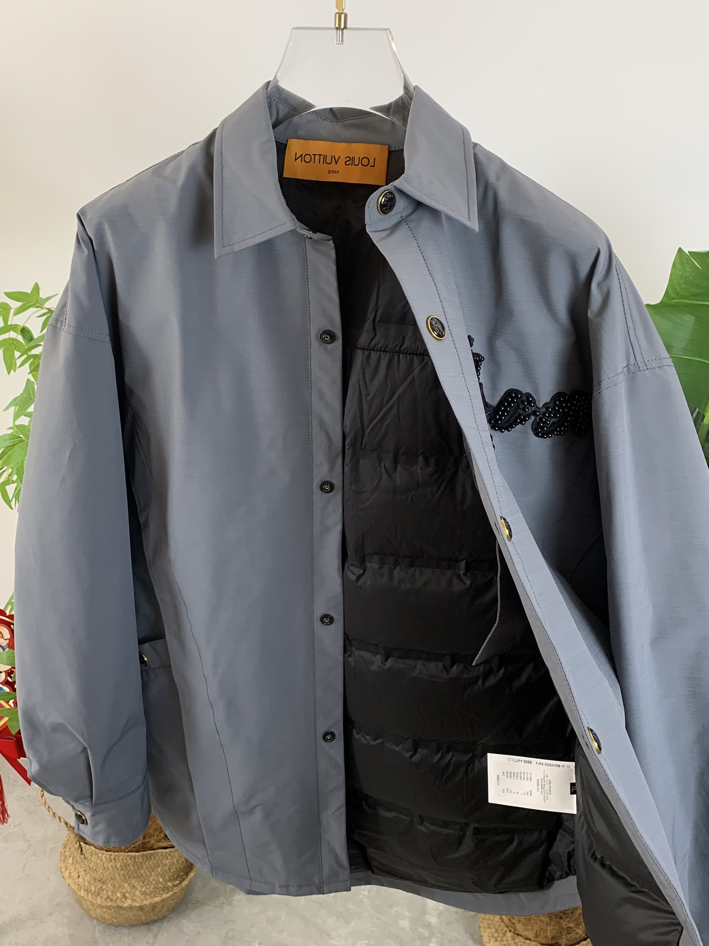 Louis Vuitton Shirt Goose Down Black S-m-l-xxxl