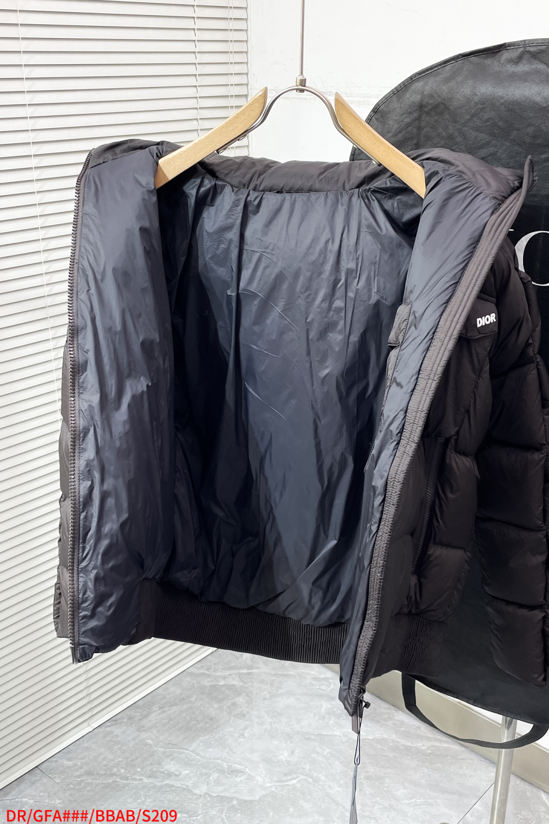 Dior Down Jacket White Duck Down Black S-m-l-xl
