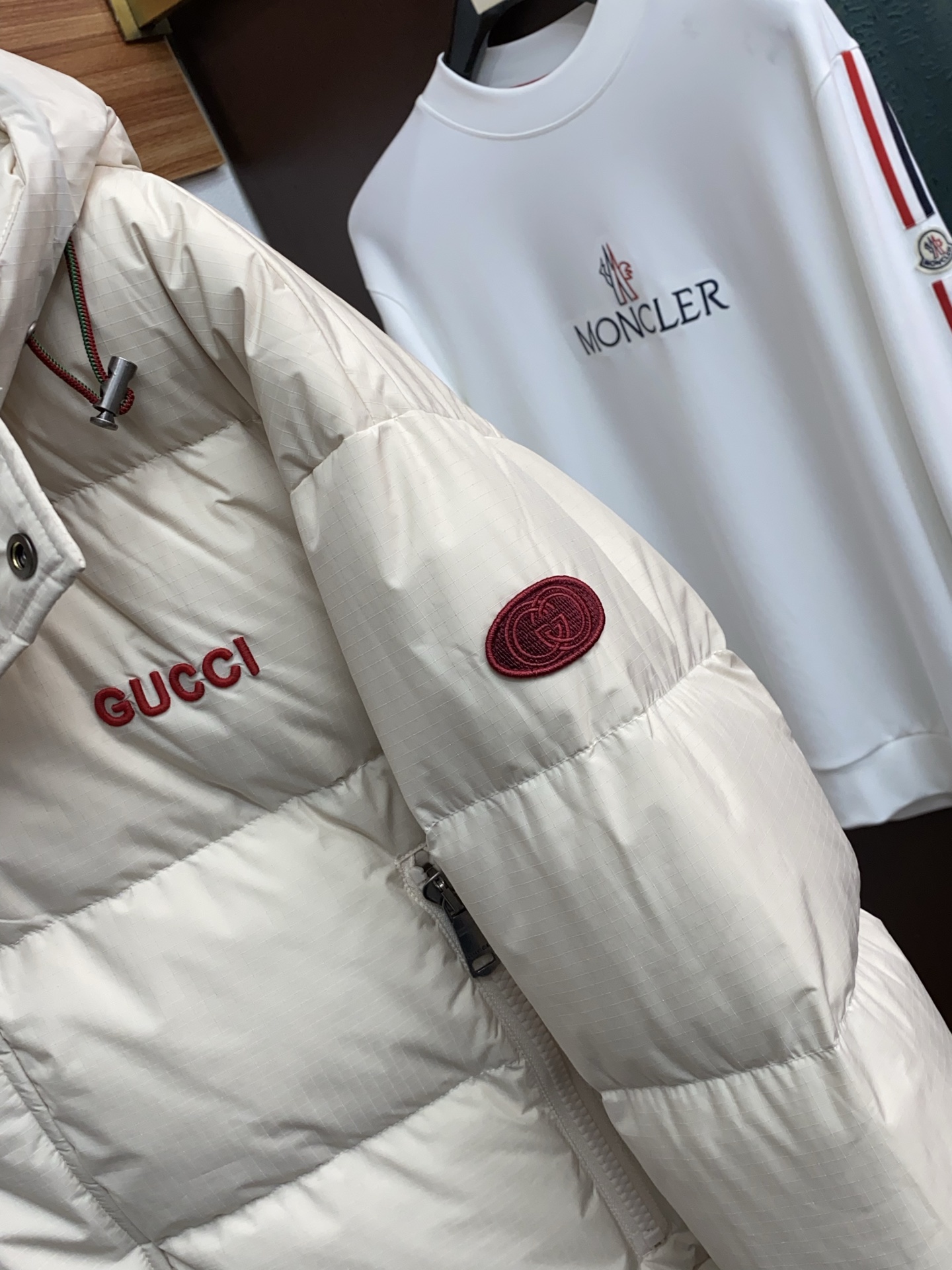 Gucci Couple Down Jacket White Duck Down M-xl