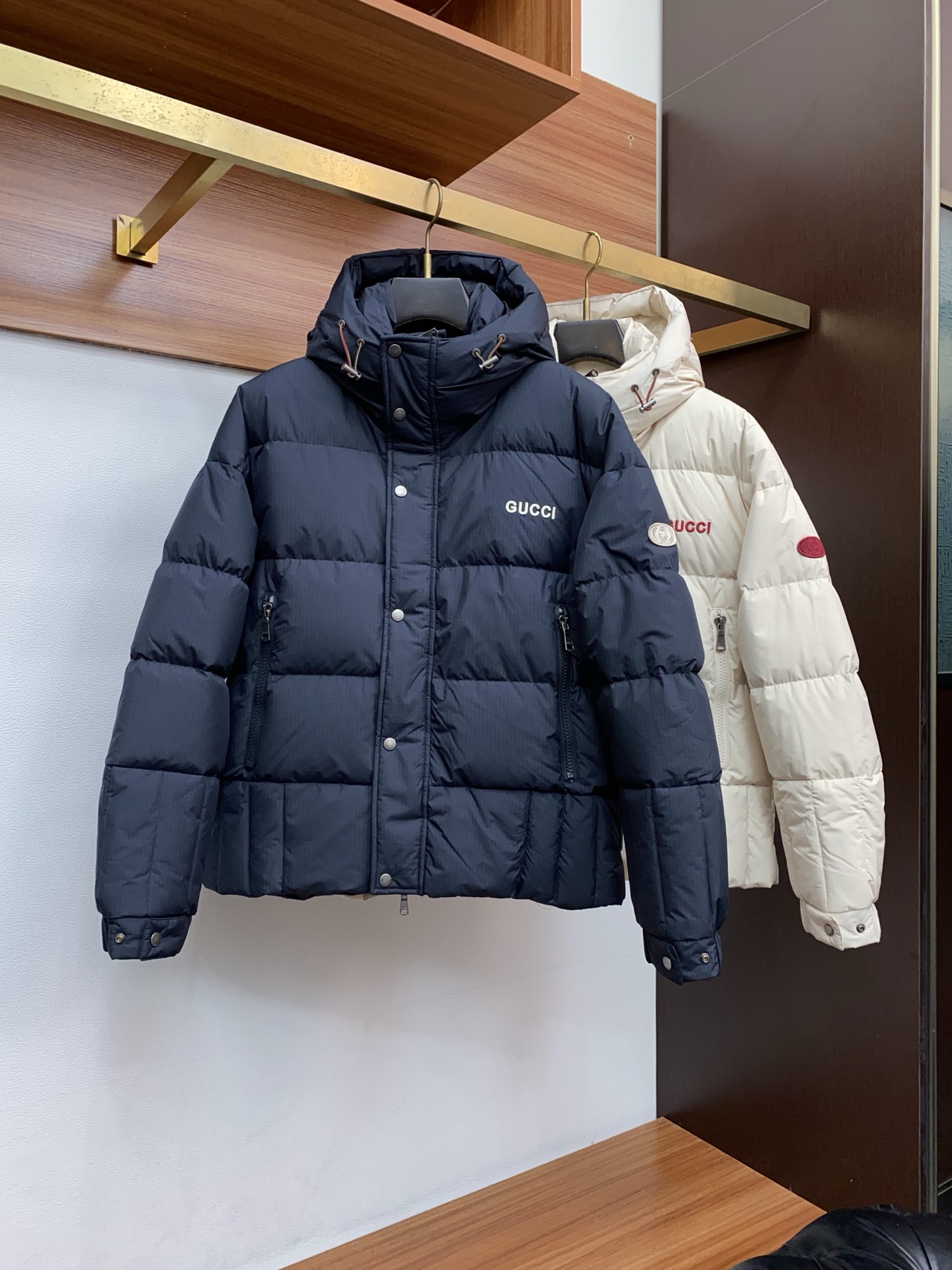 Gucci Couple Down Jacket White Duck Down M-xl