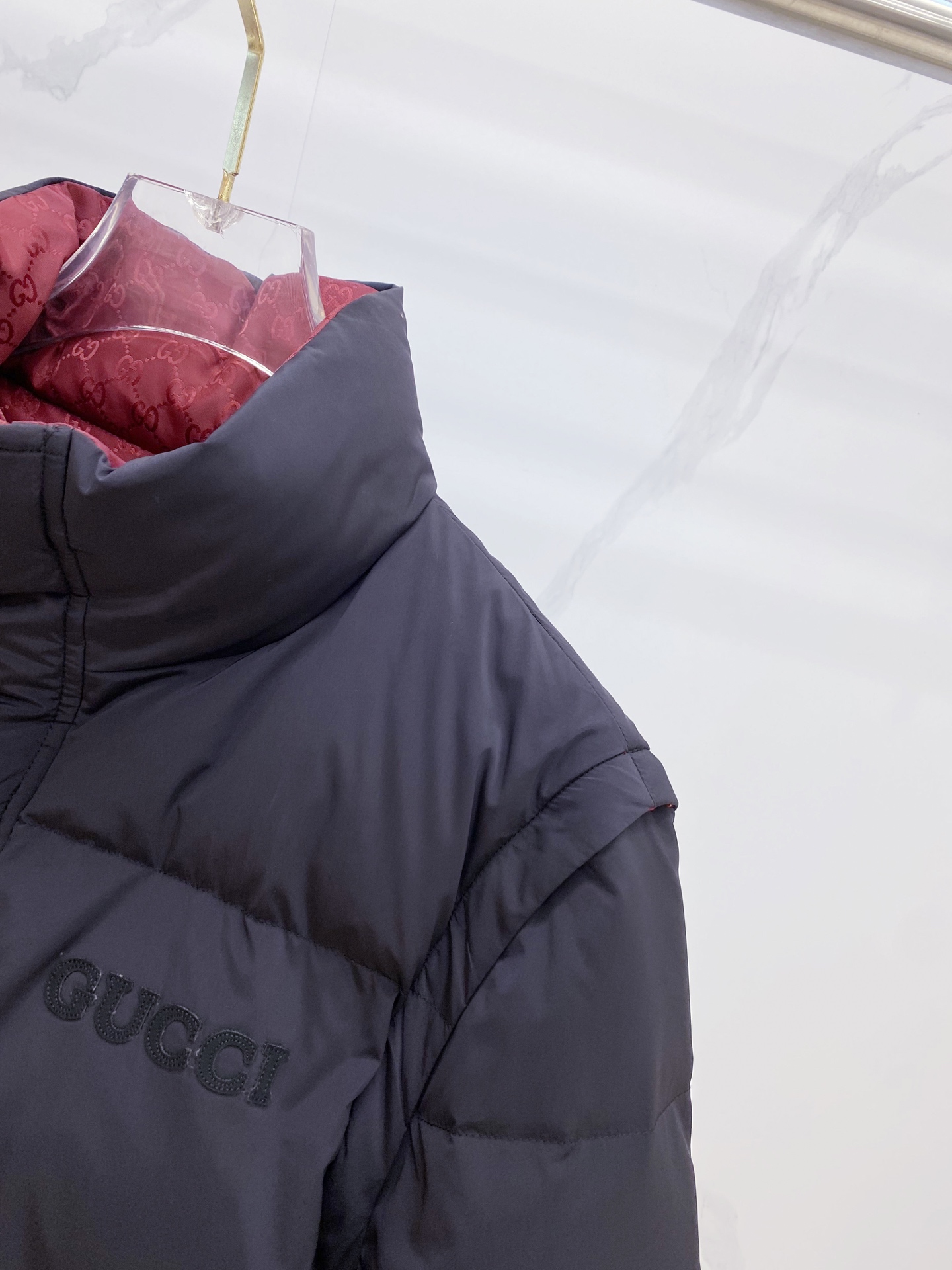 Gucci Down Jacket White Duck Down