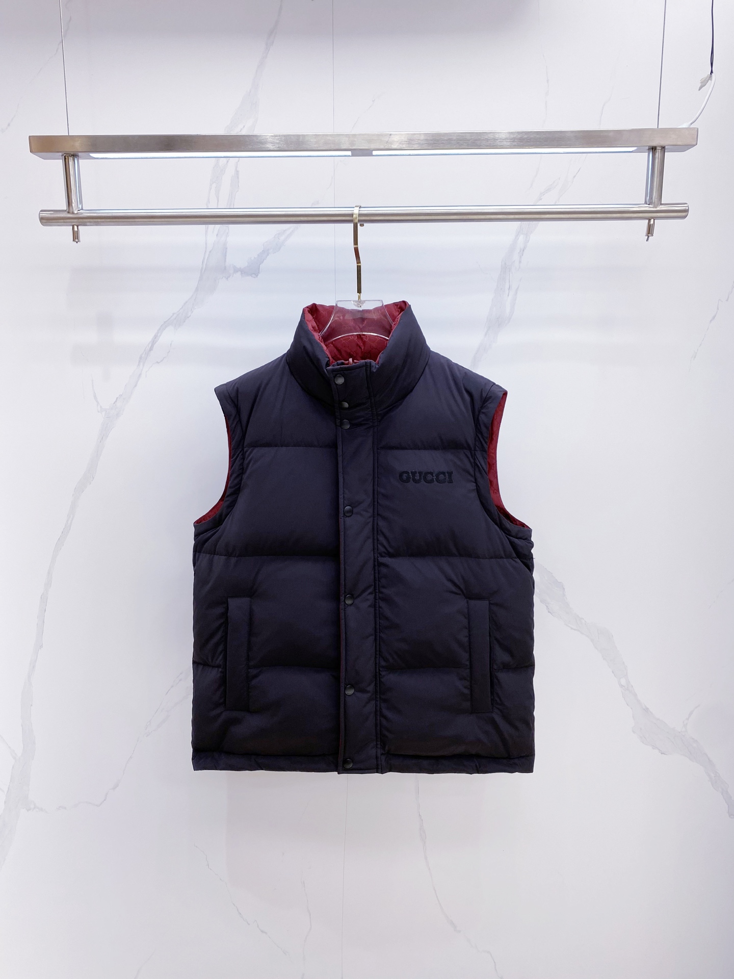 Gucci Down Jacket White Duck Down