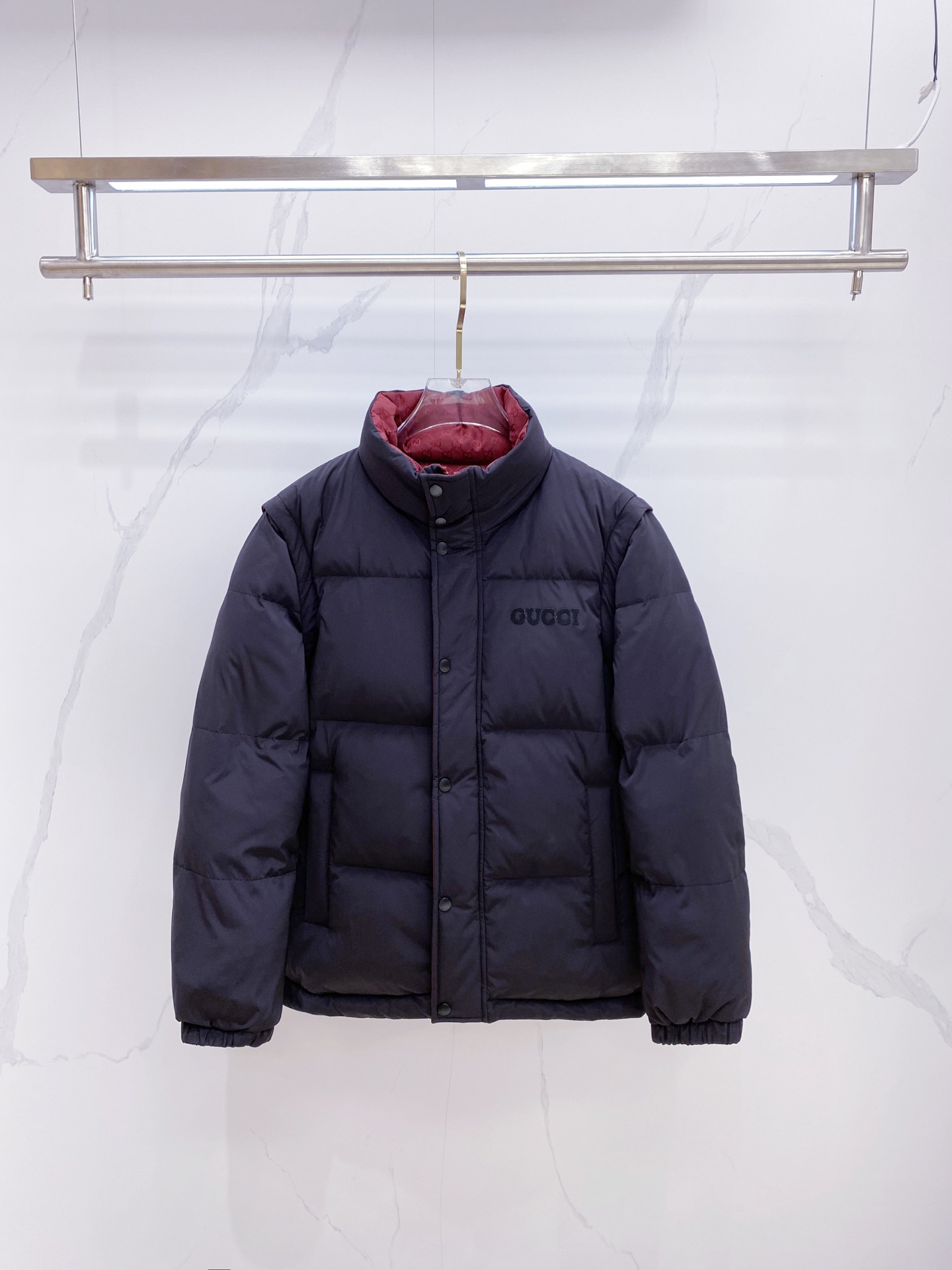 Gucci Down Jacket White Duck Down