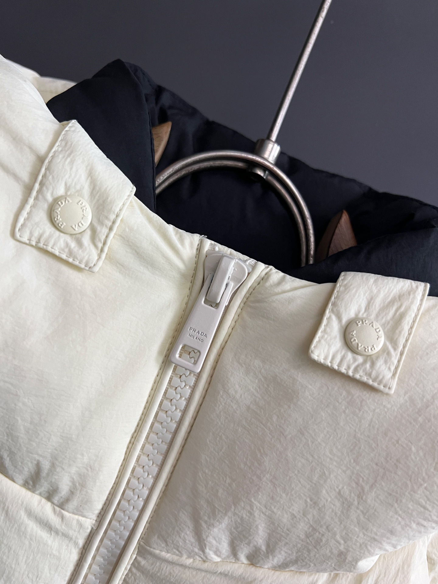 Prada Down Jacket White Duck Down